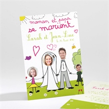 Faire-part mariage réf. N21111