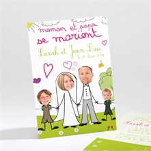 Faire-part mariage réf. N21117