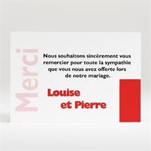 Carton de remerciement