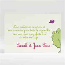 Carton de remerciement