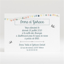 Carton d'invitation mariage réf. N120286