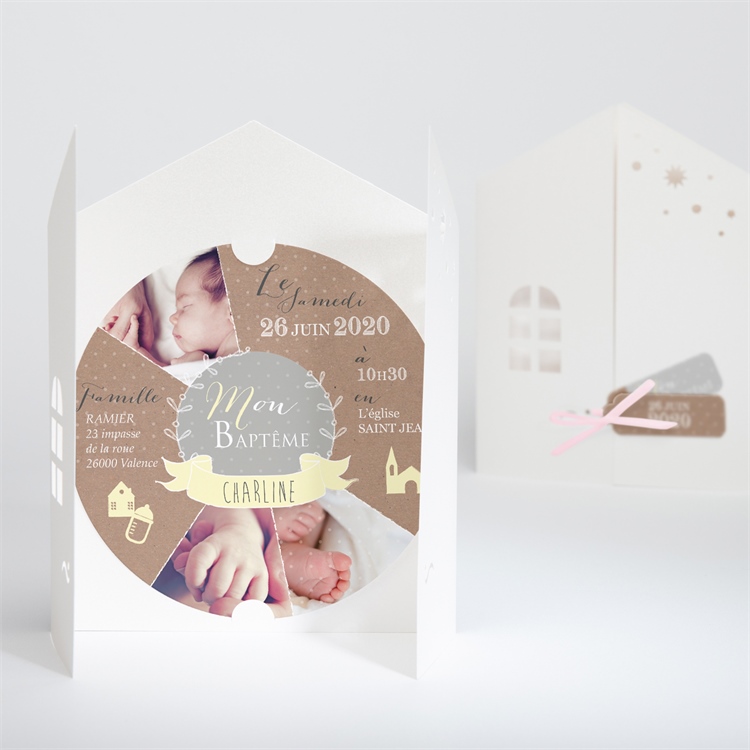 Fairepart de baptême réf. N90013