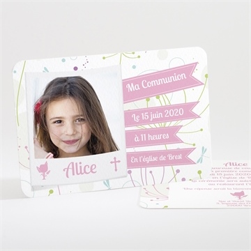 Faire-part communion mon annonce photo