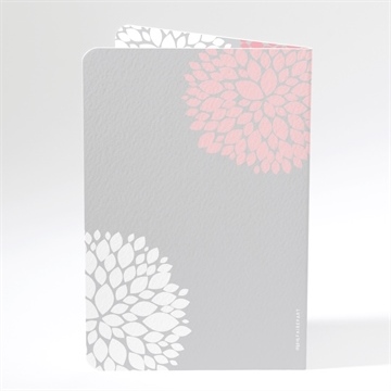 Menu communion colombe et fleurs - Dos du menu