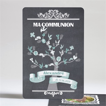 Faire-part communion sacrement élégant magnet