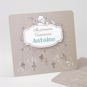 Faire-part communion pendentifs