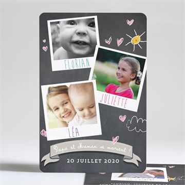 Faire-part mariage les enfants annoncent