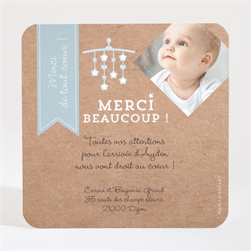 Remerciement naissance cocotte en folie ! dorure