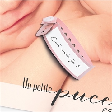 Faire-part naissance une petite puce est née ! - Détail du faire-part