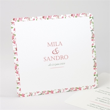 Faire-part mariage annonce champetre