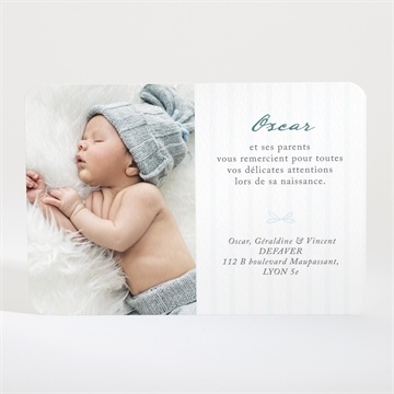 Remerciement naissance ma guirlande - Dos de la carte