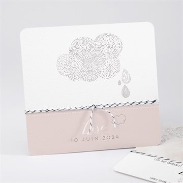 Faire-part naissance pluie de poésie