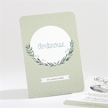 Faire-part naissance douceur champêtre