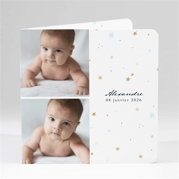 Faire-part naissance étoile