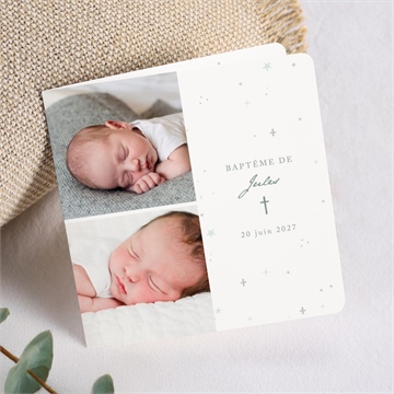 Faire-part de baptême lumière !