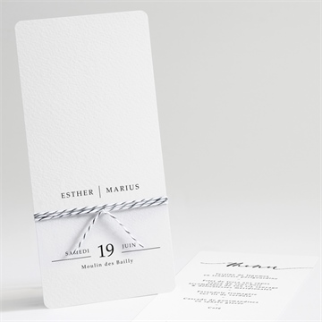 Menu mariage liés pour toujours duo