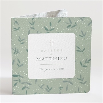 Faire-part de baptême gravure vintage