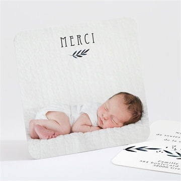 Remerciement naissance plume à l'encre