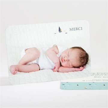 Remerciement naissance petit bateau