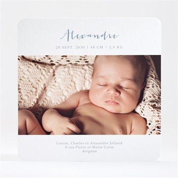 Faire-part naissance jolie constellation - Dos du faire-part