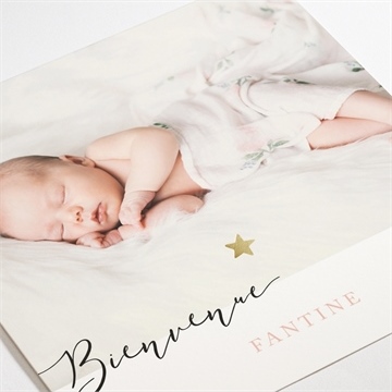 Faire-part naissance bienvenue ! - Détail du faire-part