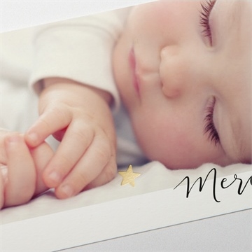 Remerciement naissance bienvenue ! - Détail de la carte