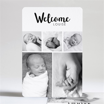 Faire-part naissance welcome baby!