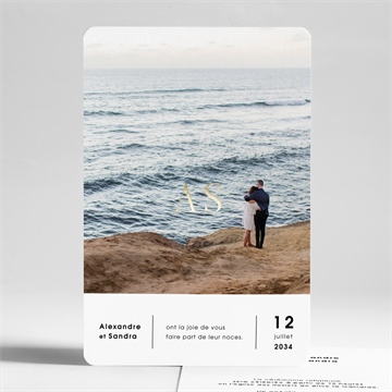 Faire-part mariage tendresse