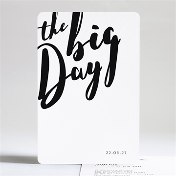 Faire-part mariage the big day