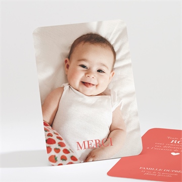 Remerciement naissance mon bébé grenadine