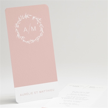 Menu mariage romance rétro