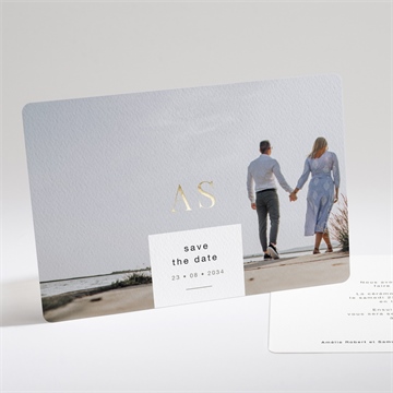 Faire-part mariage main dans la main