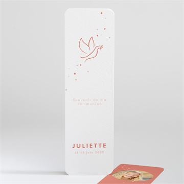 Signet communion colombe dorée