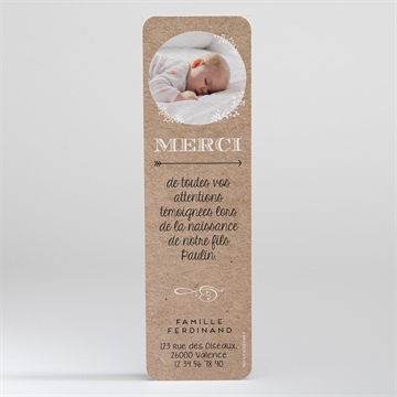 Remerciement naissance kraft & co