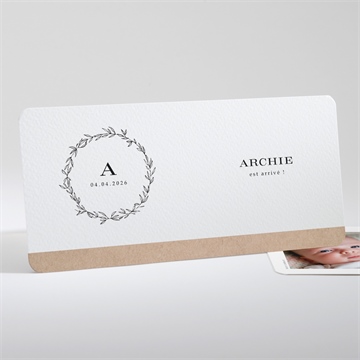 Faire-part naissance simplicité