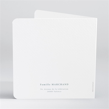 Faire-part naissance mon petit body - Dos du faire-part