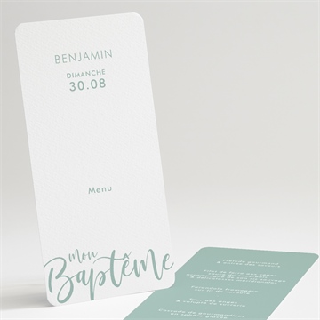 Menu baptême jeu de mots