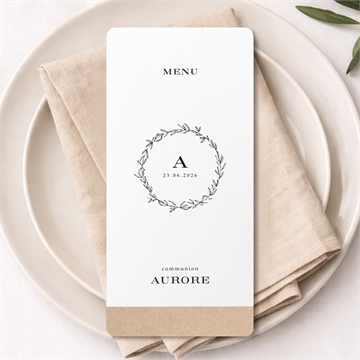 Menu communion l'évidence