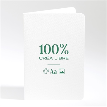 Menu communion vierge 10 cm x 14,5 cm plié