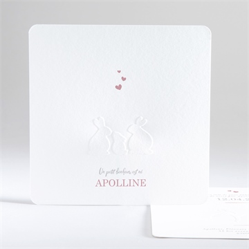 Faire-part naissance silhouettes