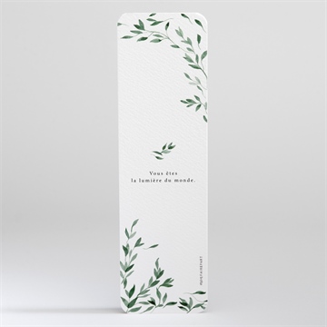 Signet communion belle simplicité - Dos du signet