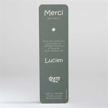 Remerciement naissance joie - Dos du faire-part