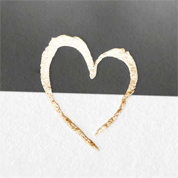 Faire-part naissance notre coeur - Marquage à Chaud OR