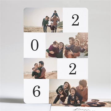 Carte de voeux en chiffres