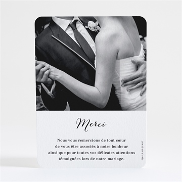 Remerciement mariage les illuminations - Dos de la carte