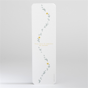 Signet communion profilé - Dos du signet