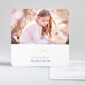 Faire-part communion jour sacré