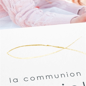 Faire-part communion jour sacré - Détail du faire-part