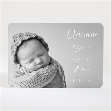 Faire-part naissance mes petits pictos - Mise en situation