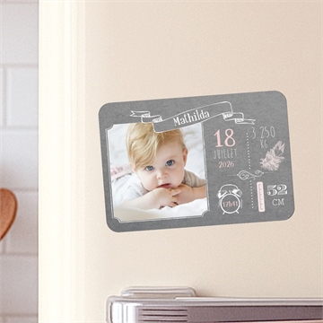 Faire-part naissance touche vintage